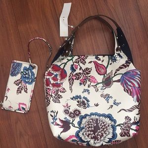 Tory Burch Happy Times flower prints big tote